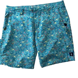 William Murray Performance Golf Shorts Size 36 Hawaiian Cocktail Margarita - Picture 1 of 5