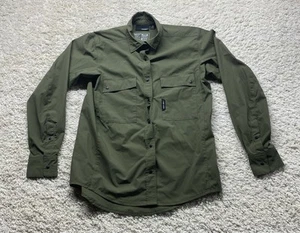 Truewerk Shirt Womens Medium Green Cloud Snap Lightweight Long Sleeve Stretch - Picture 1 of 12