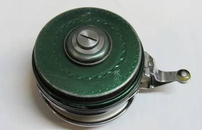 Carrete de mosca vintage Shakespeare Silent Tru-Art automático modelo GB  Foto 1 de 4