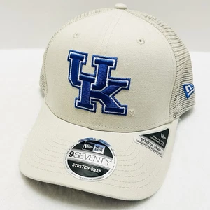 New Era Kentucky Wildcats Canvas Beige 9SEVENTY Stretch Snap Hat Cap Adjustable - Picture 1 of 5