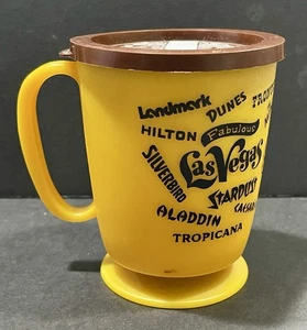 Vintage 1970’s -80’s Whirley Industries Las Vegas Casinos Travel Mug mit Deckel - Bild 1 von 11