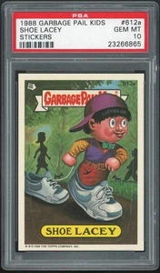 1988 Garbage Pail Kids 15th Series #612a Shoe Lacey PSA 10 GEM MINT Os15 Die-Cut - Picture 1 of 2