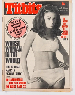 SHAKIRA CAINE Granny Takes A Trip HARRISON MARKS Titbits August 1968 IRMA GRESE - Image 1 of 4