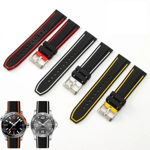 Silikon -Silikon -Silikonarmband 22 Mm Silikon 20 Mm Doppelfarbe 24 Mm Nach ∧ - Picture 1 of 29