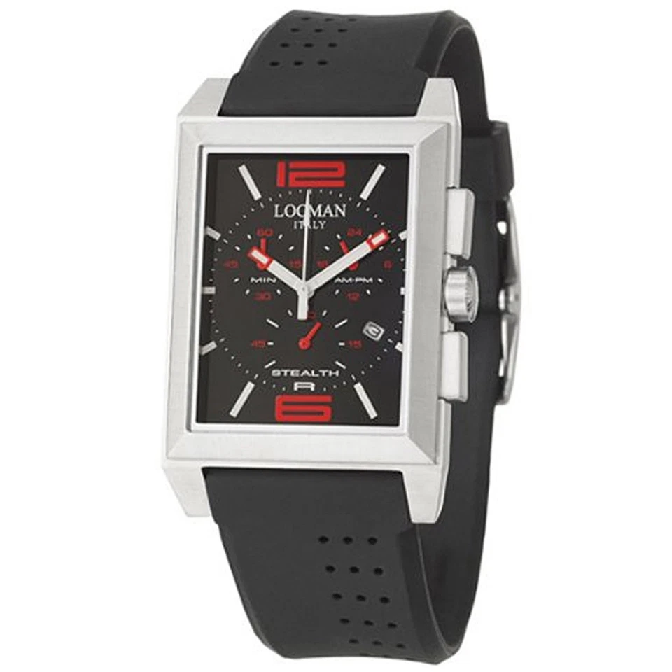Reloj deportivo Locman para hombre con esfera negra - 242BKRD1BK Foto 1 de 1