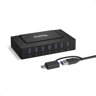 7-in-1 USB Powered Hub for Laptops With USB-C or 3.0 - Power Station for Mult... - Image 1 of 4