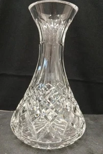Waterford Crystal Lismore 9" Tall Open Wine Carafe/Decanter - Marked - Imagen 1 de 5