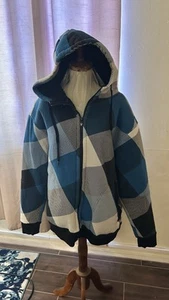 Univibe Hoodie Herren groß gemischt quadratische Farben Langarm durchgehender Reißverschluss Taschen 2011 - Bild 1 von 11