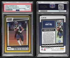 2022 Chronicles Gold Zone Prizm Signatures /50 Kenneth Walker III Rookie Auto RC