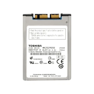 TOSHIBA 250GB 5.4K 8MB Microsata 1.8'' MK2529GSG - Picture 1 of 3