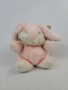 Vtg 1982 Gund Heather Too Pink & White Bunny Rabbit Stuffed Animal Plush 3533 8” - Picture 1 of 11