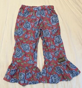 Matilda Jane Nightfall Floral Big Ruffles Secret Fields EUC Size 6 - Picture 1 of 2