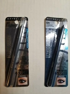 2er Set Maybelline TattooStudio Eyeliner Intense Charcoal und Striking Navy - Bild 1 von 3