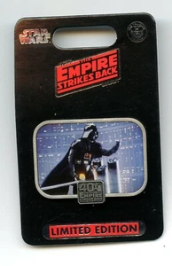 Disney Star Wars 40th The Empire Strikes Back Darth Vader Cast LE Pin & Card - Picture 1 of 1