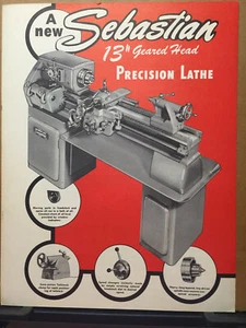 Vtg Sheldon Machine Co Trade Catalog Sebastian Lathe 13" 1954 Tool - Picture 1 of 3
