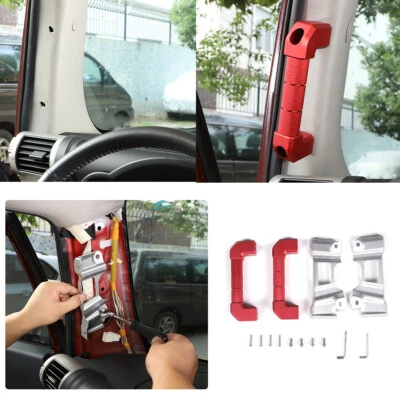 A-Pillar Grab Handle Replacement Aluminium Alloy Red For Toyota FJ Cruiser 07-21 Foto 1 de 4