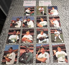 1991 Oakland Athletics A’s Mother’s Cookies Partial Set 17 Baseball Cards