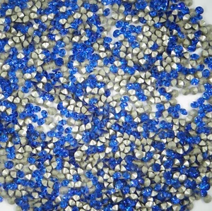 1028 PP18 CB *** 100 Swarovski Strasssteine konischer Boden PP18 (2,5mm) CAPRI BLUE - Bild 1 von 4