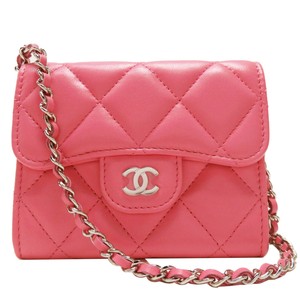 chanel pink mini flap bolsa