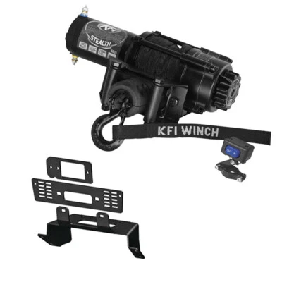 Combo de cabrestante KFI Assualt 3500 lb (M1) para Polaris ETX Ranger 2015-16 tamaño mediano 4x4 Foto 1 de 4
