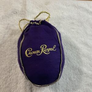 Sac à cordon de dessin Crown Royal violet 375 ml pinte petite poche de golf barre artisanale