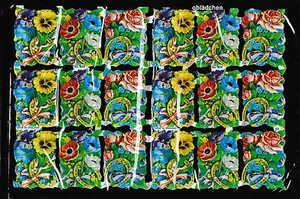 # GLANZBILDER # MLP 824 ,18 x Blumen & Hufeisen, alt original verpackt Cellophan - Bild 1 von 2