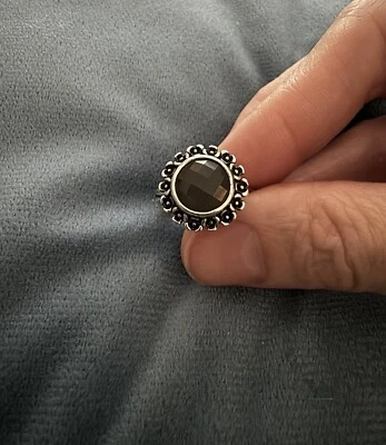 Genuino Pandora Floral Elegancia Gris Piedra Lunar Anillo 190850MSG RARO Talla 52 Foto 1 de 4
