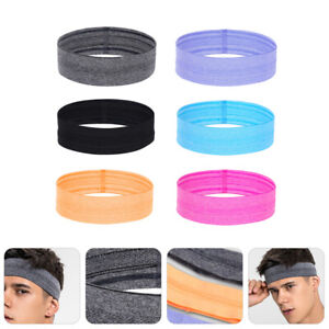6pcs non sweat headwrap Yoga Hair Wrap Shower Headbands Cycling Sweatband