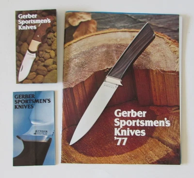 Folletos y hojas de anuncios de cuchillos deportivos personalizados Gerber 1977 Foto 1 de 4