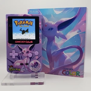 Laminiertes OLED-Display - Espeon Game Boy Color mit Hülle - neuer Lautsprecher, recapped - Bild 1 von 10
