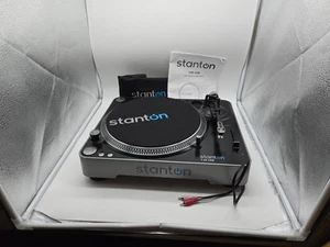 Stanton T.55 USB Belt Drive DJ Turntable w/USB Connectivity + Dust Cover + Instr - Picture 1 of 13
