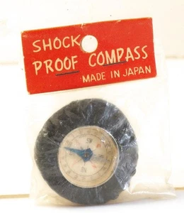VINTAGE JAPANESE TOY "SHOCK PROOF" COMPASS 1950's REF 135K - Picture 1 of 3