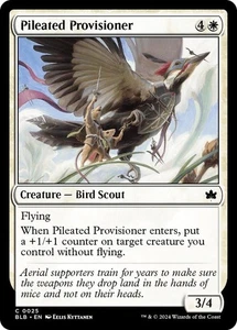 MTG Pileated Provisioner Bloomburrow C Creature Bird Scout NM - Picture 1 of 2
