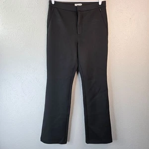 Good American Scuba Pants Sz 10 Flare Black High Waisted Dressy Career Trousers - Picture 1 of 13