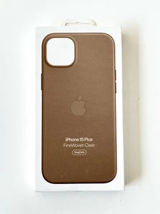 Apple iPhone 15 Plus Finewoven Case with Magsafe (Taupe) GENUINE - Picture 1 of 3