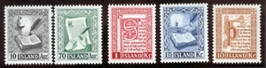 Iceland 279-282 1953 MNH OG VF Reykjavik Library Manuscripts Series - Picture 1 of 7