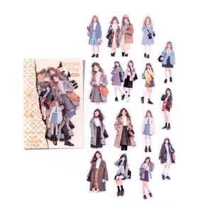 Girls PET Stickers Bullet Journals Album Card Collage Scrapbooking DIY Crafts - Picture 1 of 13