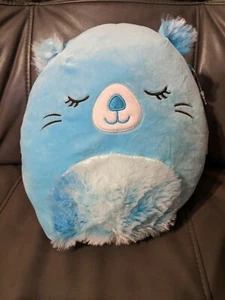 Squishmallow 8" Bara Beaver Soft Blue Fuzzy Belly Plush - Picture 1 of 9