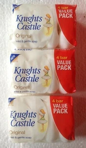 Knights Castile Original Mild & gentle Soap 12x90g Bars POST FREE!