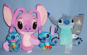 DISNEY LILO AND STITCH-PINK ANGEL FUNKO 9"-Ukulele & Surfer 4"-Plush Toys-LOT-4 - Picture 1 of 14