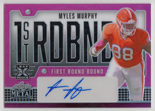 2023 LEAF METAL MYLES MURPHY RC /5 AUTO PINK 1STRDBND AUTOGRAPH #FRB-MM2 CLEMSON