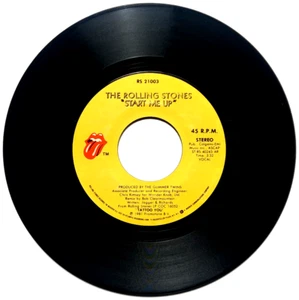 ROLLING STONES - Start Me Up / No Use In Crying- Vinyl 45rpm 1981 RS 21003 - Picture 1 of 4