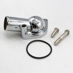 Carcasa termostato cuello de agua cromado para SBC BBC Chevy 15° 265 350 396 454 502 - Imagen 1 de 5