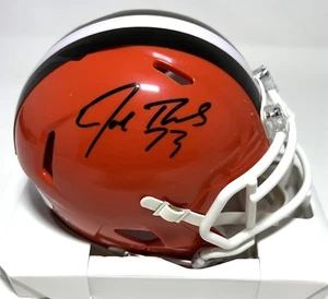 Mini Casco Cle Browns Joe Thomas Firmado Riddell Velocidad Retroceso AUTO - JSA - Imagen 1 de 1