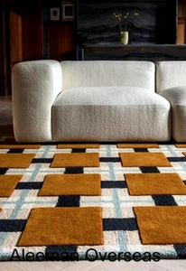 Traditional Hand Tufted 100% Wool Large Area Rugs For Home Decor Living Room - Picture 1 of 14