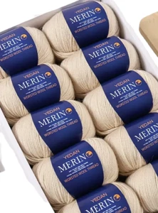 Merino Wolle- 5x 50 gr. -beige-siehe Foto!! - Bild 1 von 1