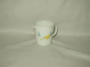 CREMA PYREX de colección 3,75" azul mariposa flores amarillas - Imagen 1 de 7
