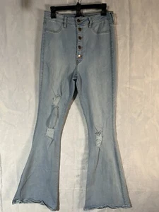 Women’s Jeans Size 15 Jeans Fashion Nova Jeans  Button Fly Boot Cut Jeans - Picture 1 of 6