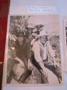 2 BONANZA (TV SHOW) BLACK & WHITE PHOTOGRAPHS - 7 1/4" X 9 1/4" - TUB RH-2 - Picture 1 of 2