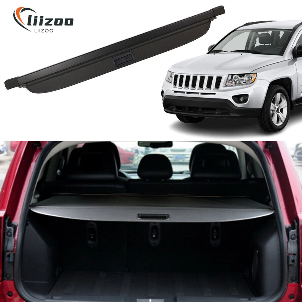 Cubierta de carga para Jeep Patriot Compass 2007-2017 maletero trasero equipaje pantalla de seguridad Foto 1 de 4